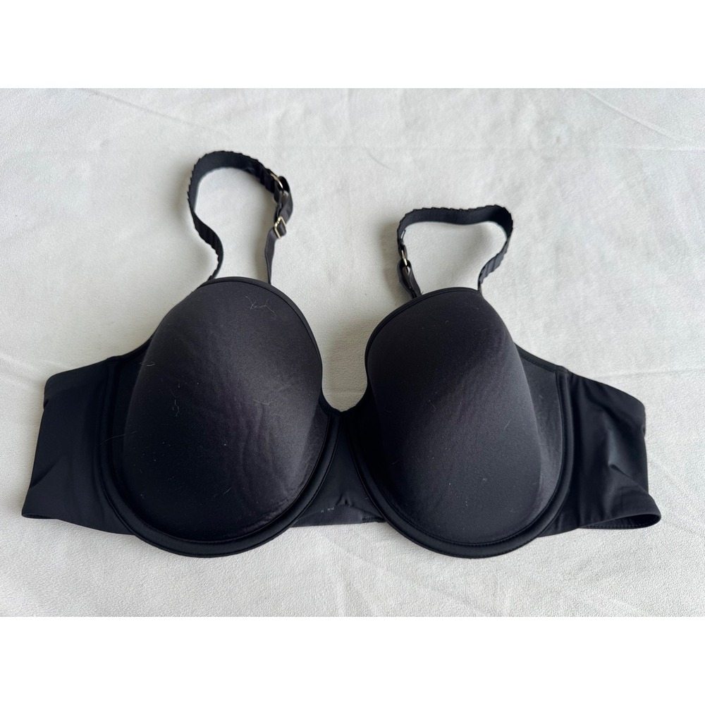 ThirdLove 24/7 Classic T-Shirt Bra Black Microfiber Underwire Minimalist 40B
